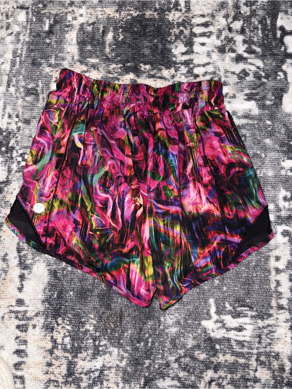 Lululemon floral running shorts size 0